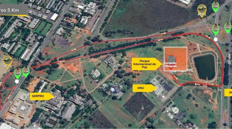 Corrida interdita trechos do Setor de Embaixadas Norte neste domingo (5/4)