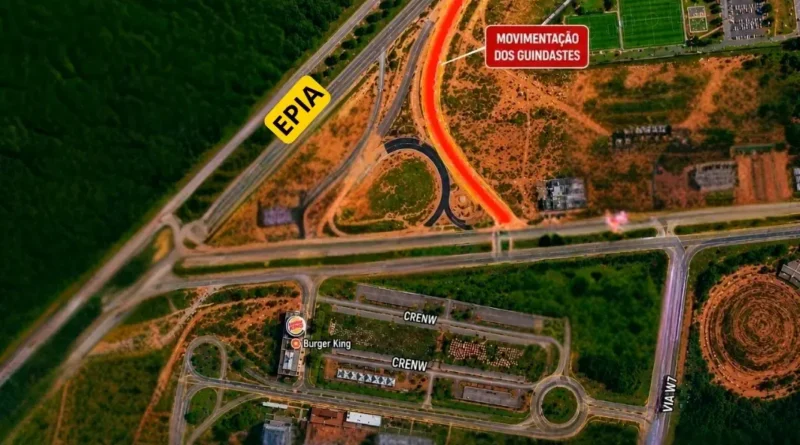 Noroeste terá interdições momentâneas no acesso pela Epia entre 17 e 23 de julho
