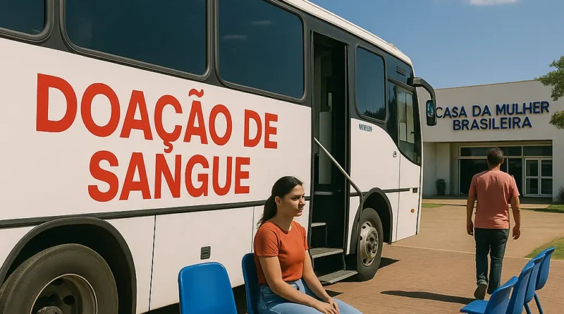 Unidade móvel de coleta de sangue atende em Ceilândia nesta terça (28); horário é das 9h às 16h
