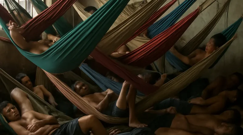 Cruel, desumano e degradante' - inspeção encontra superlotação, presos dormindo em redes e.