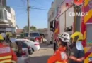 Incêndio por vazamento de GLP em Taguatinga deixa duas pessoas feridas