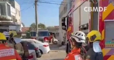 Incêndio por vazamento de GLP em Taguatinga deixa duas pessoas feridas
