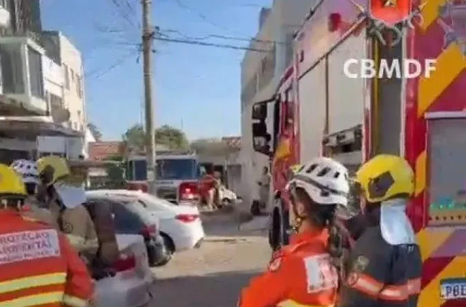Incêndio por vazamento de GLP em Taguatinga deixa duas pessoas feridas