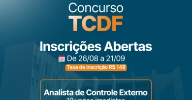Inscrições para concurso do TCDF começam nesta quarta-feira (26) Inscrições para concurso do TCDF começam nesta quarta-feira (26)