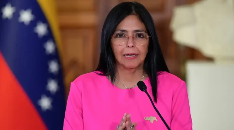 Presidente da Venezuela confirma acordo petrolífero com Estados Unidos Delcy Rodríguez.