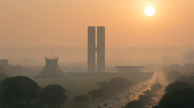 Previsão do tempo hoje para Brasília (DF) - dia de sol com névoa fraca ao amanhecer