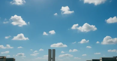 Previsão do tempo hoje para Brasília (DF) - sol com algumas nuvens; não chove