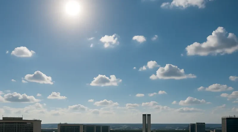 Previsão do tempo hoje para Brasília (DF) - sol com algumas nuvens; não chove
