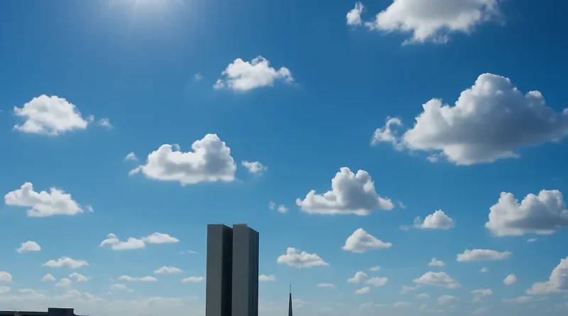 Previsão do tempo hoje para Brasília (DF) - sol com algumas nuvens; não chove