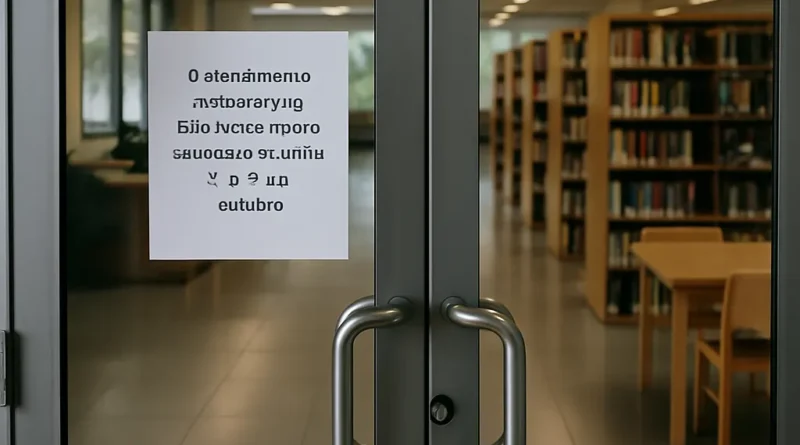 Atendimento presencial da Biblioteca ficará suspenso nos dias 1º e 2 de outubro