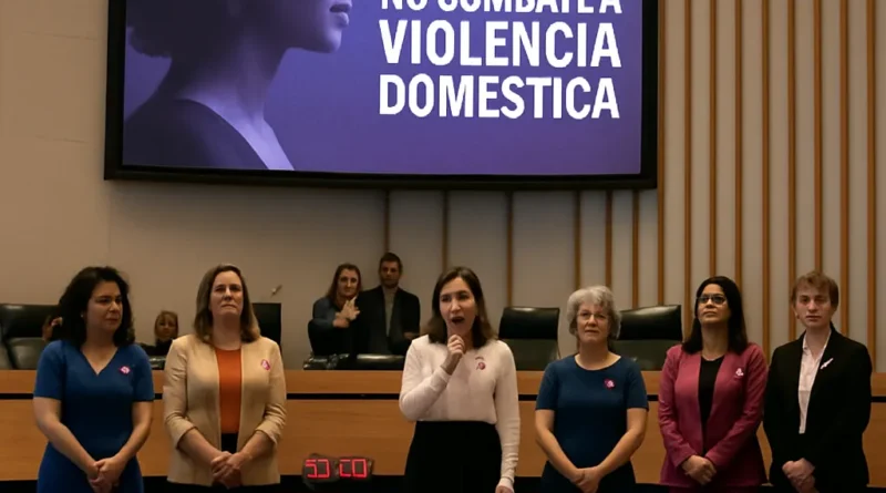 CLDF realiza sessão solene em homenagem a mulheres no combate à violência doméstica.