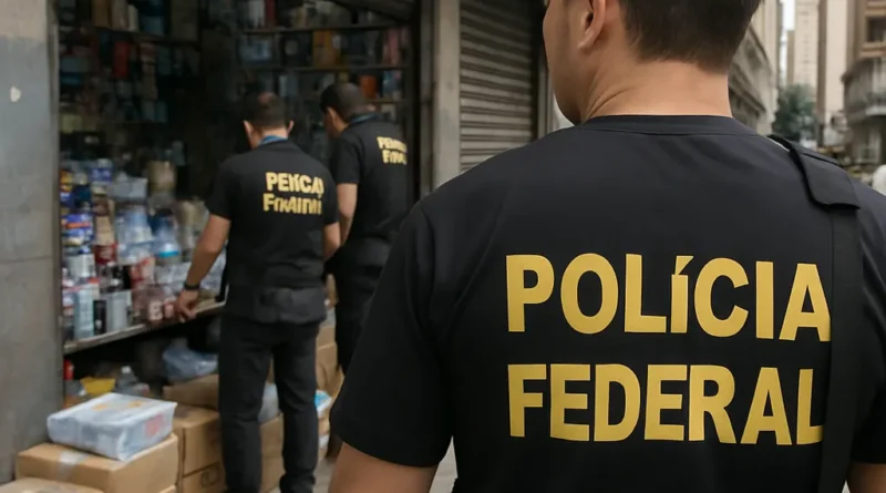 PF combate crimes aduaneiros no centro de São Paulo