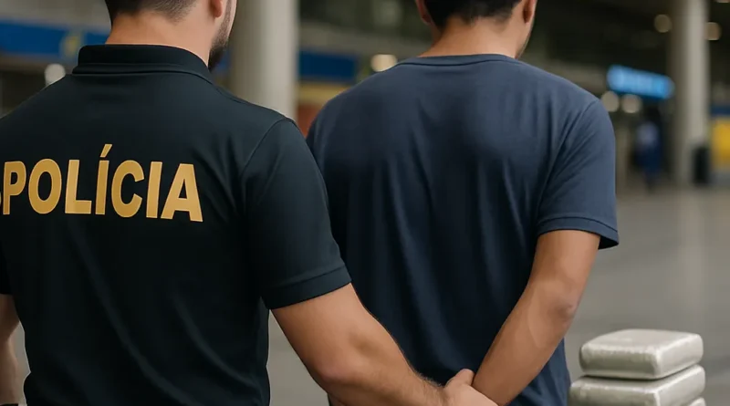 PF prende homem com 5,5kg de cocaína no Aeroporto do Galeão/RJ