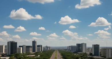 Previsão do tempo hoje para Brasília (DF) - sol com algumas nuvens; não chove