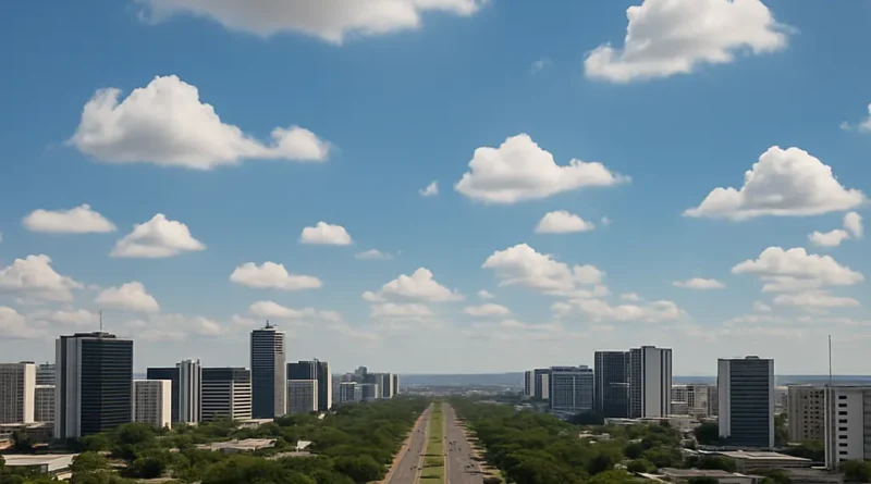 Previsão do tempo hoje para Brasília (DF) - sol com algumas nuvens; não chove