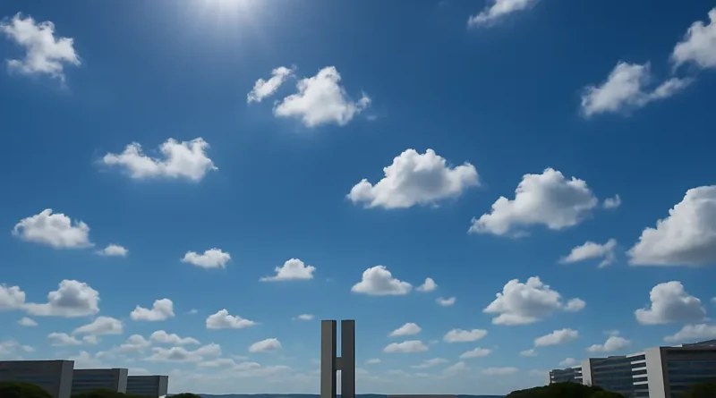 Previsão do tempo hoje para Brasília (DF) - sol com algumas nuvens; não chove