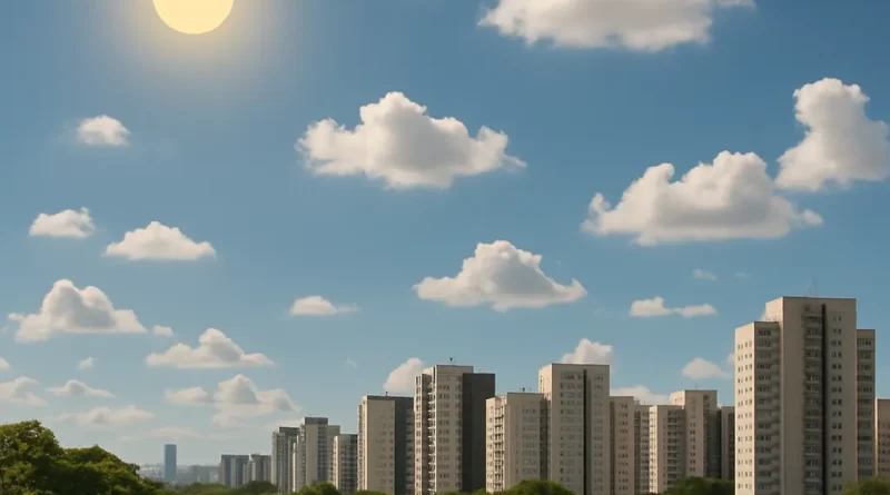 Previsão do tempo hoje para Brasília (DF) - sol com algumas nuvens; não chove