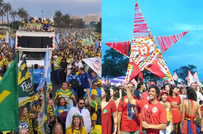 Atos pró-Celina/Flávio e pró-Grass/Lula mobilizam eleitores em Brasília