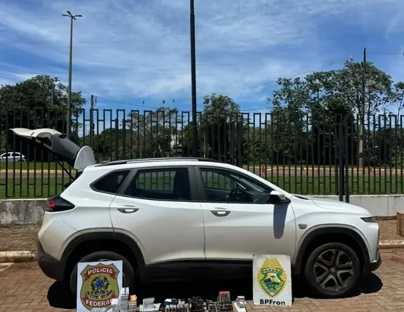 PF e BPFRON apreendem anabolizantes e outros produtos farmacológicos no Paraná