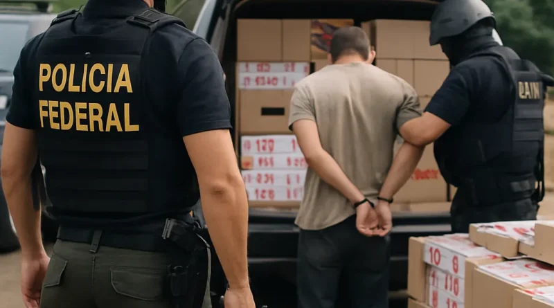 PF reprime grupo criminoso atuante no contrabando de cigarros