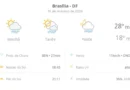 Previsão do tempo hoje para Brasília (DF) - sol com algumas nuvens; chove rápido durante o.
